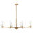 Essentials Jasmine 8 Light Chandelier, Warm Brass - 1-4412-8-322