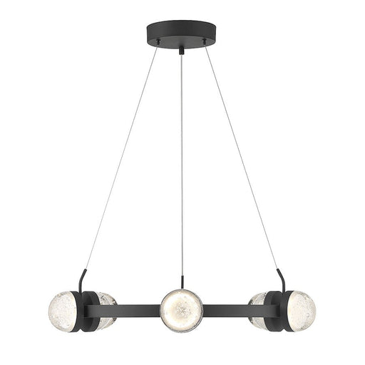 Savoy House Biscayne 12 Light LED Chandelier, Black/Bubble - 1-4486-12-89