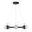 Savoy House Biscayne 12 Light LED Chandelier, Black/Bubble