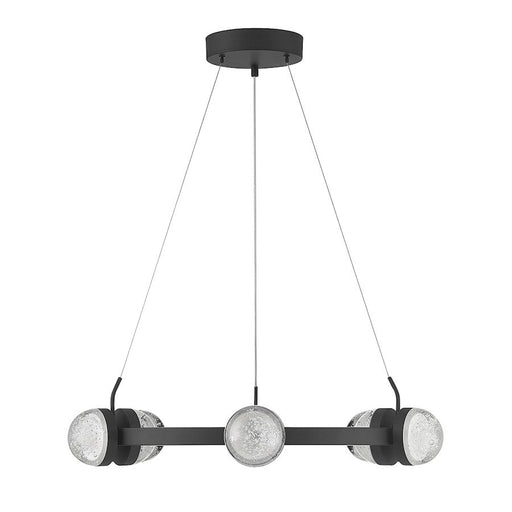 Savoy House Biscayne 12 Light LED Chandelier, Black/Bubble