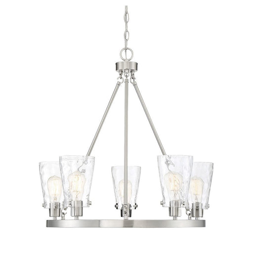 Savoy House Vaughan 5 Light Chandelier, Satin Nickel - 1-4507-5-SN