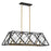 Savoy House Capella 8 Light Linear Chandelier, Bronze/Warm Brass