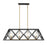 Savoy House Capella 8 Light Linear Chandelier, Bronze/Warm Brass