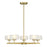 Essentials Falster 5 Light LED Chandelier, Brass/Clear Seeded - 1-5409-5-322