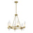 Savoy House Nouvel Chandelier, Brass/Handmade Strie