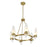 Savoy House Nouvel Chandelier, Brass/Handmade Strie