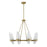 Savoy House Nouvel Chandelier, Brass/Handmade Strie