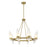 Savoy House Nouvel Chandelier, Brass/Handmade Strie