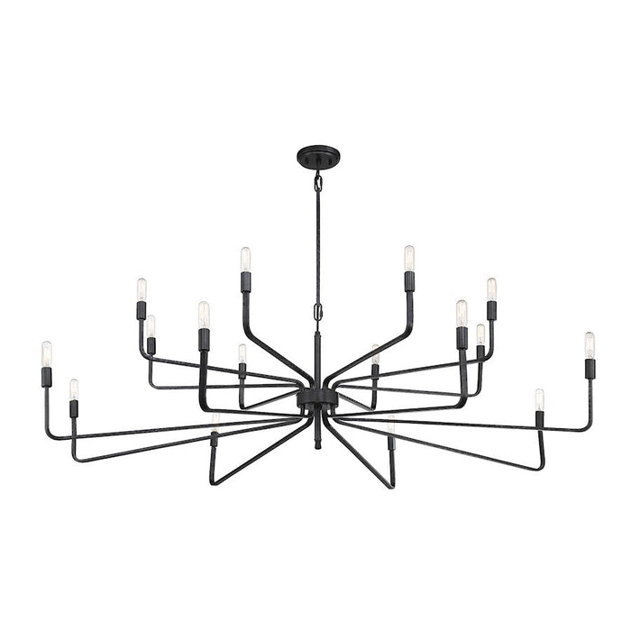 Savoy House Salem Chandelier, Forged Iron