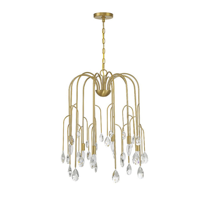 Savoy House Anholt Chandelier, Noble Brass