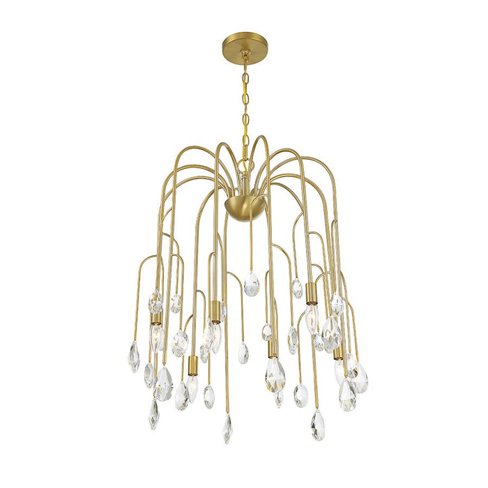 Savoy House Anholt Chandelier, Noble Brass