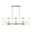 Savoy House Everett 8 Light Linear Chandelier, Warm Brass - 1-7113-8-322