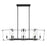 Savoy House Everett 8 Light Linear Chandelier, Matte Black - 1-7113-8-89