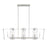 Savoy House Everett 8 Light Linear Chandelier, Satin Nickel - 1-7113-8-SN