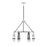 Savoy House Denali 6 Light Chandelier, Black/Chrome