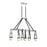 Savoy House Denali 6 Light Chandelier, Black/Chrome