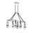 Savoy House Denali 6 Light Chandelier, Black/Chrome