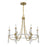 Savoy House Mayfair Chandelier, Warm Brass/Chrome