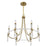 Savoy House Mayfair Chandelier, Warm Brass/Chrome