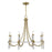 Savoy House Mayfair 8 Light Chandelier, Warm Brass/Chrome - 1-7718-8-195