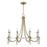 Savoy House Mayfair Chandelier, Warm Brass/Chrome