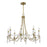 Savoy House Mayfair Chandelier, Warm Brass/Chrome