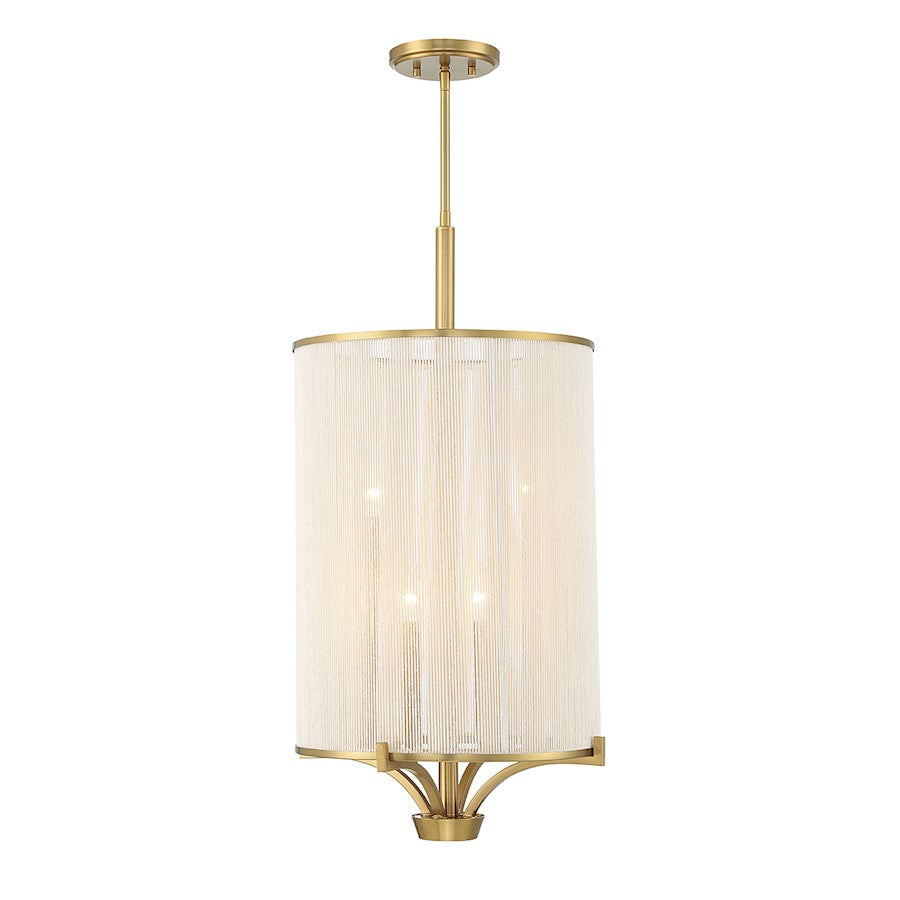 Savoy House Wynwood 4 Light Chandelier, Warm Brass - 1-7750-4-322