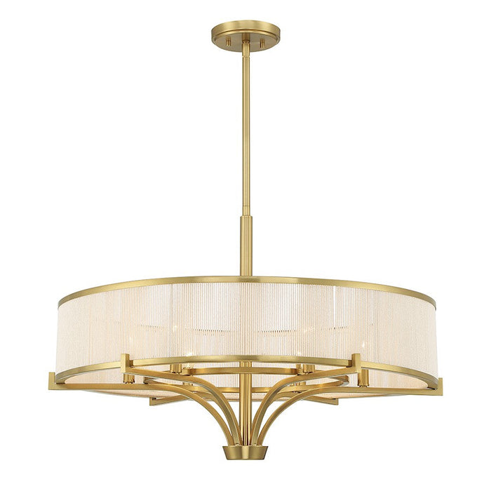 Savoy House Wynwood Chandelier, Warm Brass