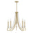 Savoy House Helen 5 Light Chandelier, Warm Brass/Frosted - 1-8803-5-322