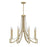 Savoy House Helen Chandelier, Warm Brass/Frosted