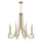 Savoy House Helen Chandelier, Warm Brass/Frosted