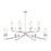 Savoy House Baker 16-Light Chandelier, Polished Nickel/Ribbed - 1-8862-16-109