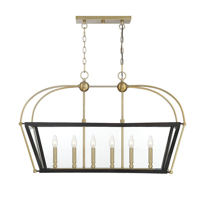 Savoy House Dunbar 6 Light Linear Chandelier