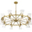 Savoy House Bennington Chandelier, Brass/Clear Ribbed