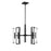 Savoy House Winfield 10 Light Chandelier, Matte Black/Clear