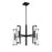 Savoy House Winfield 10 Light Chandelier, Matte Black/Clear