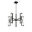 Savoy House Winfield 10 Light Chandelier, Matte Black/Clear