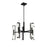 Savoy House Winfield 10 Light Chandelier, Matte Black/Clear