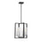 Savoy House Redmond 4 Light Lantern, Matte Black with Polished Chrome Accents