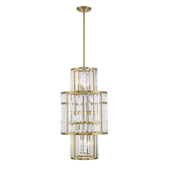 Essentials Rohe 8 Light Pendant, Warm Brass - 3-2226-8-322