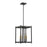 Savoy House Fowler 4 Light Lantern, Vintage Black with Warm Brass