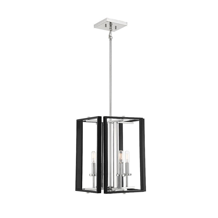 Savoy House Champlin 4 Light Pendant, Black/Polished Nickel - 3-8881-4-173