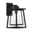 Savoy House Denver 1 Light Outdoor Wall Lantern, Black/Seeded