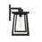 Savoy House Denver 1 Light Outdoor Wall Lantern, Black/Seeded