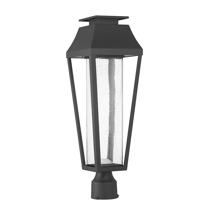 Savoy House Brookline LED Outdoor Post Lantern, Matte Black/Clear