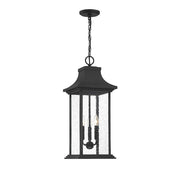 Savoy House Hancock 3 Light Outdoor Pendant, Matte Black - 5-453-BK
