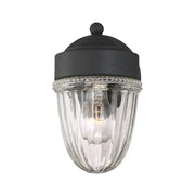 Savoy House Exterior Collection 1-LT Jelly Jar Wall Mount, Black - 5-4900C-31