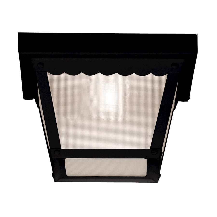 Savoy House Exterior Collections 1 Light 8" Flush Mount, Black - 5-5937-BK