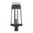 Savoy House Boone 1 Light Outdoor Post Lantern, Black/Clear Beveled