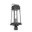 Savoy House Boone 1 Light Outdoor Post Lantern, Black/Clear Beveled